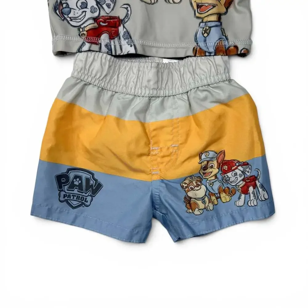 Paw Patrol Toddler Boy 12M 2-Piece Short Sleeve and Swim Shorts Set